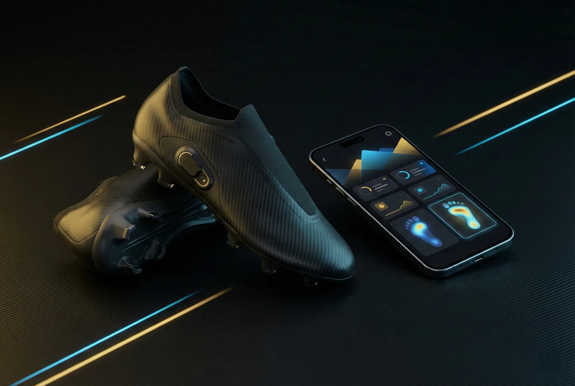 CleatIQ — Smart Cleats + App(概念图)